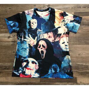 A1DEAONE Horror Movie Nightmare T-shirt Freddie Krueger Jason Scream OS